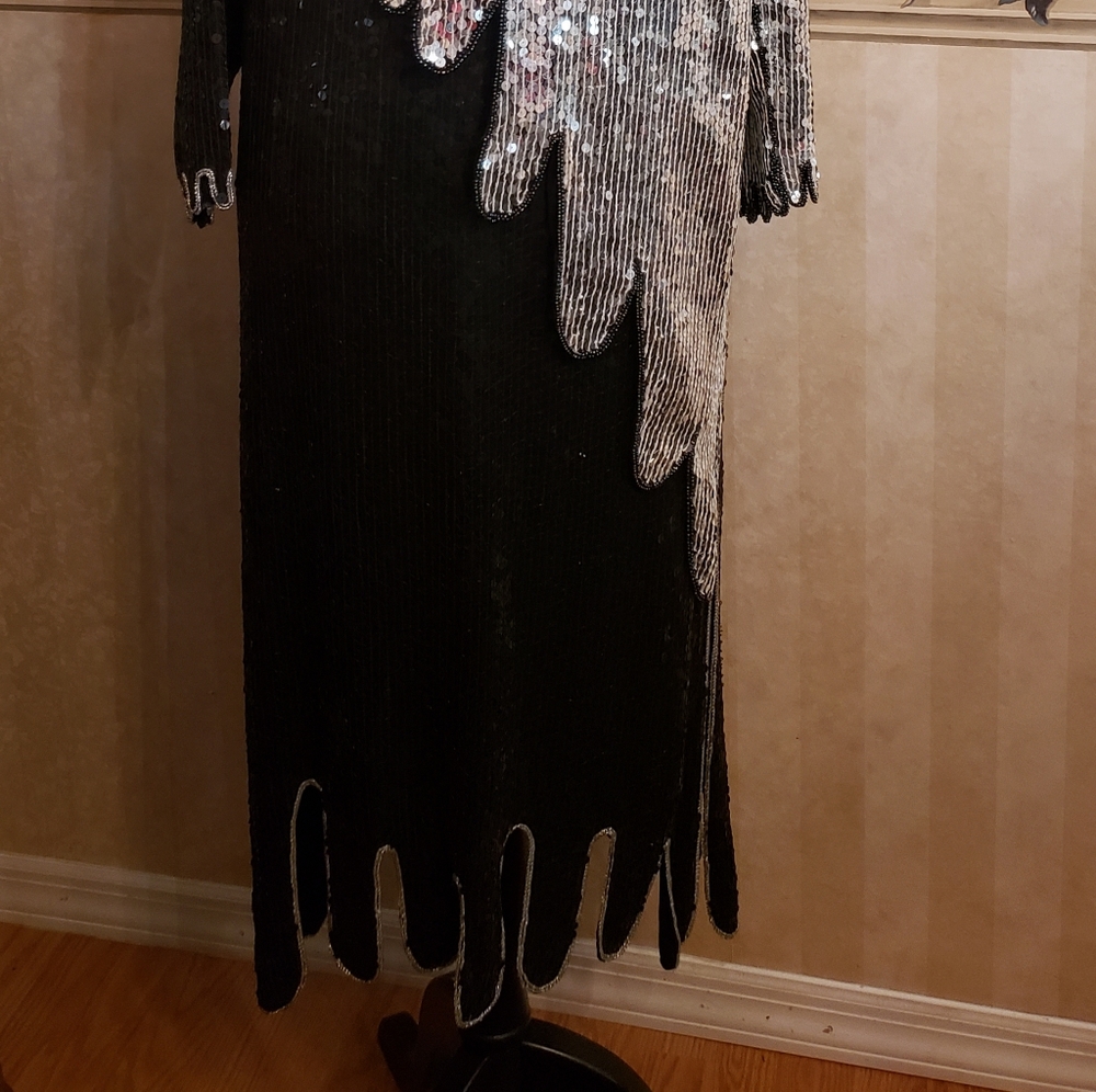 Judith Ann Creations sequin cocktail formal dress - Picture 2 of 10
